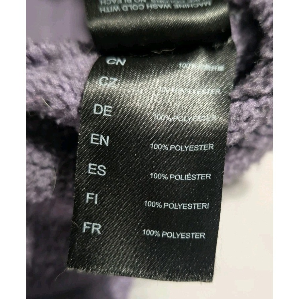 Kuhl Alaska Long Sweater Womens XS Purple Sherpa Fleece Full Zip Knit Jacket - Picture 7 of 9